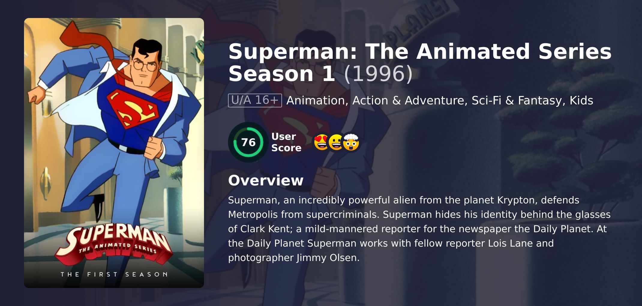 Superman: The Animated Series Season 1 English Dubbed