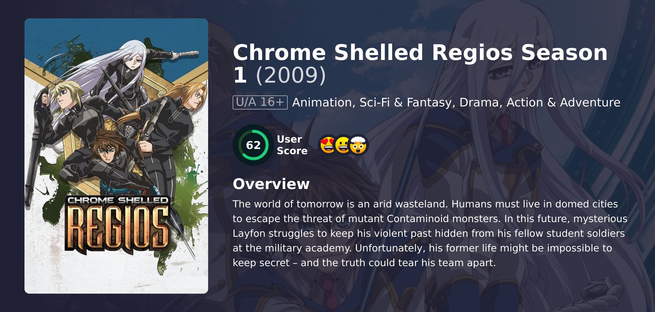 Chrome Shelled Regios Season 1 English Dubbed