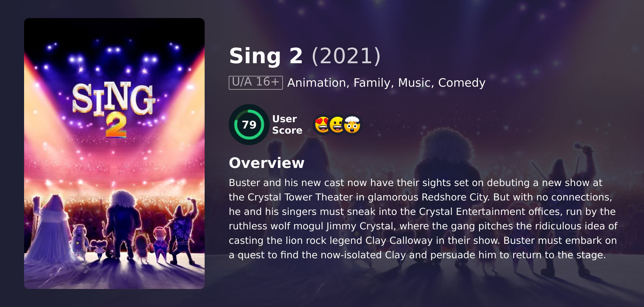 Sing 2 Movie English Dubbed