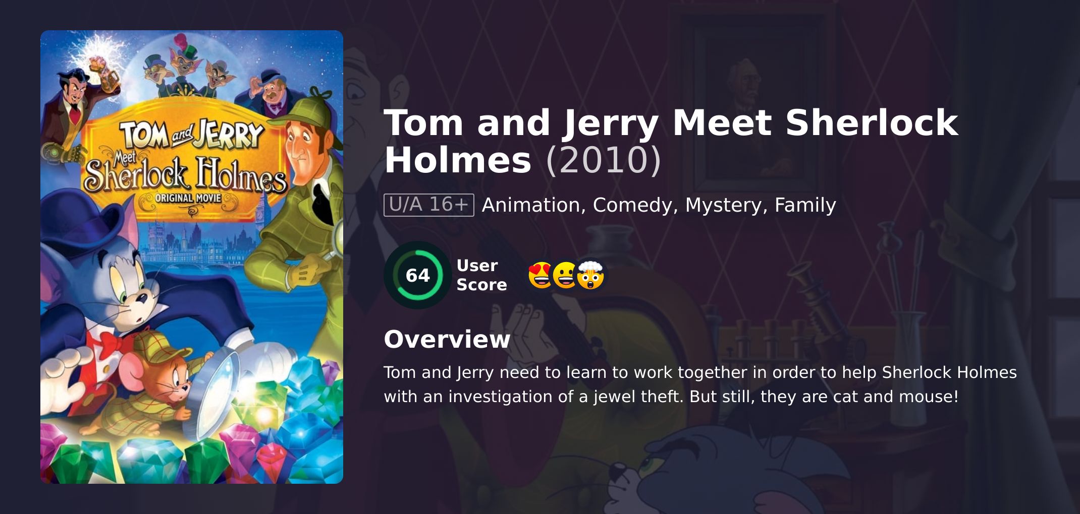 Tom and Jerry Meet Sherlock Holmes Movie Hindi Dubbed