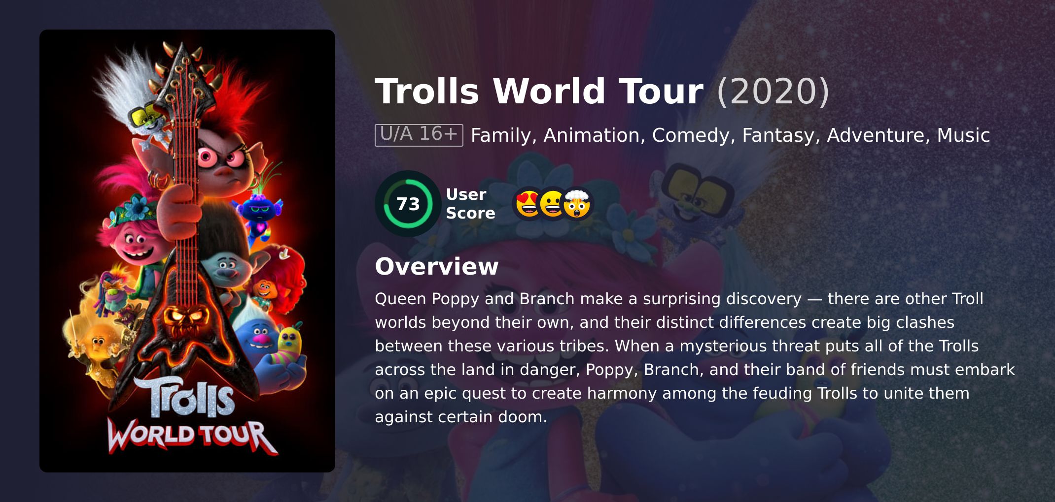 Trolls World Tour Movie Hindi Dubbed