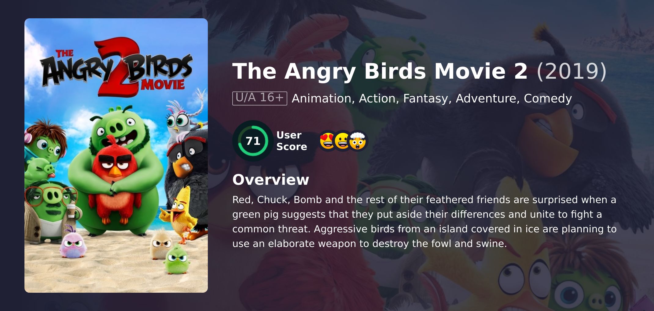 The Angry Birds Movie 2 Movie Hindi Dubbed