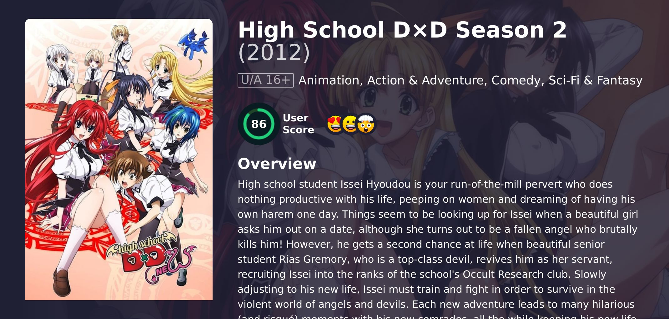 High School D×D Season 2 Hindi Dubbed