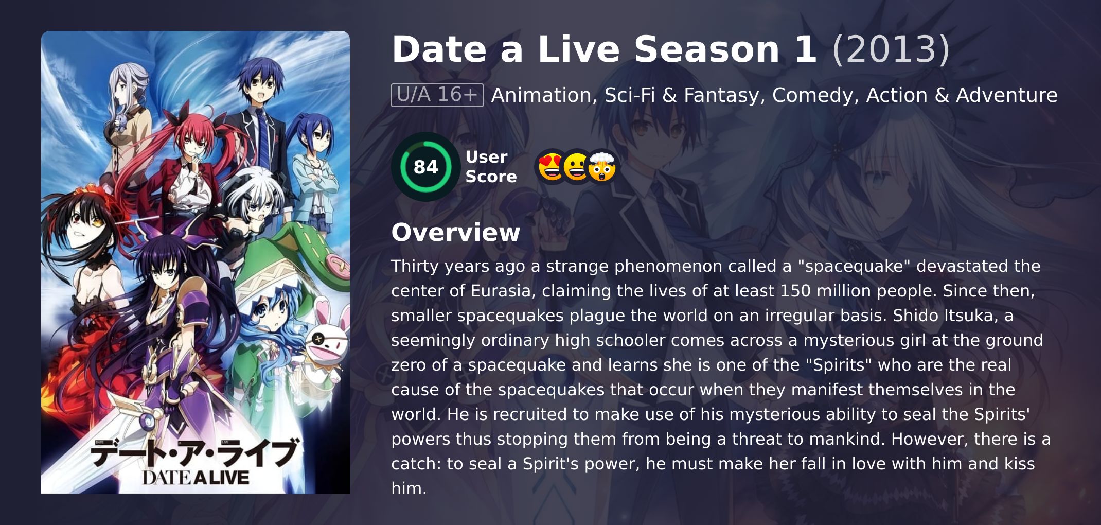 Date a Live Season 1 Hindi Dubbed