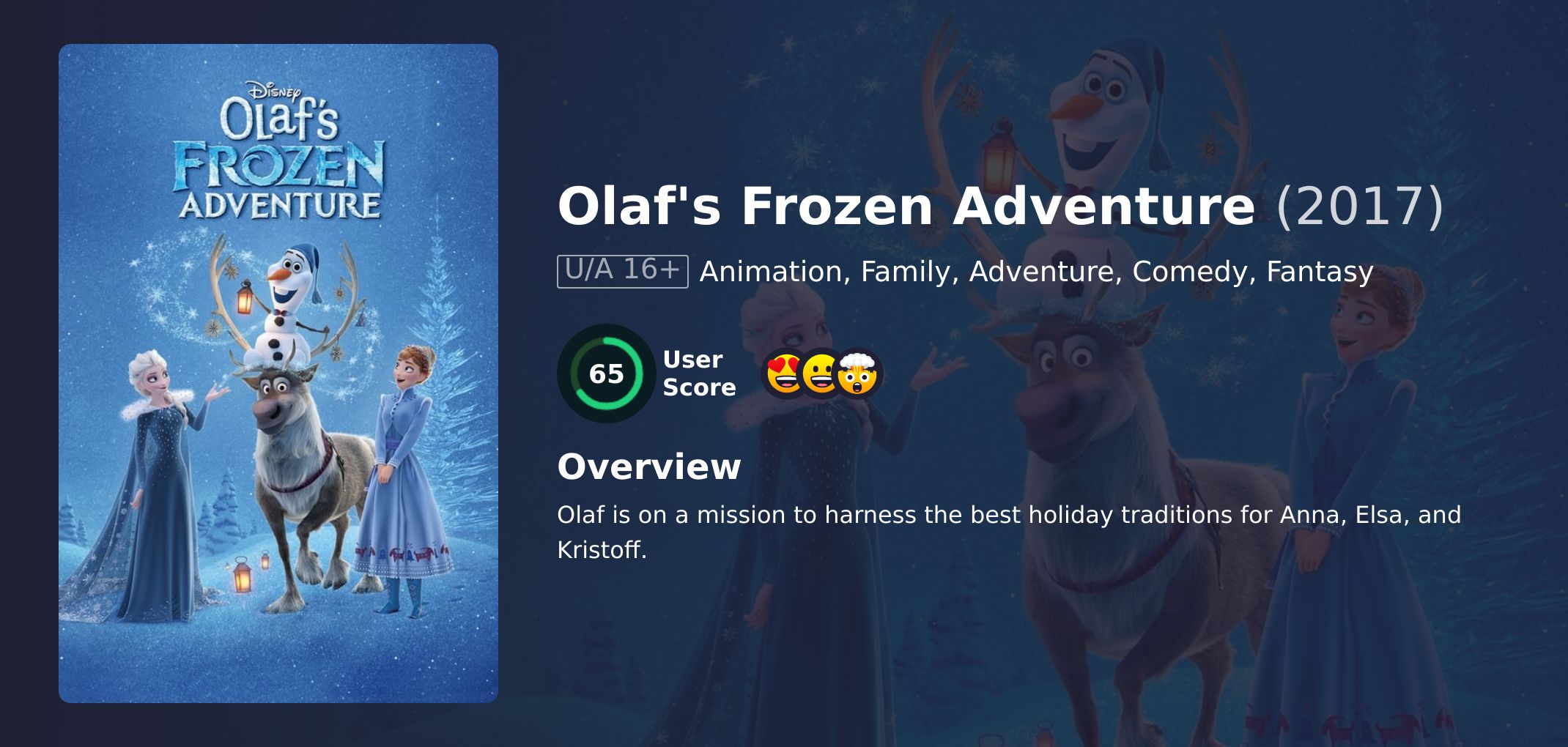 Olaf's Frozen Adventure Movie Hindi Dubbed