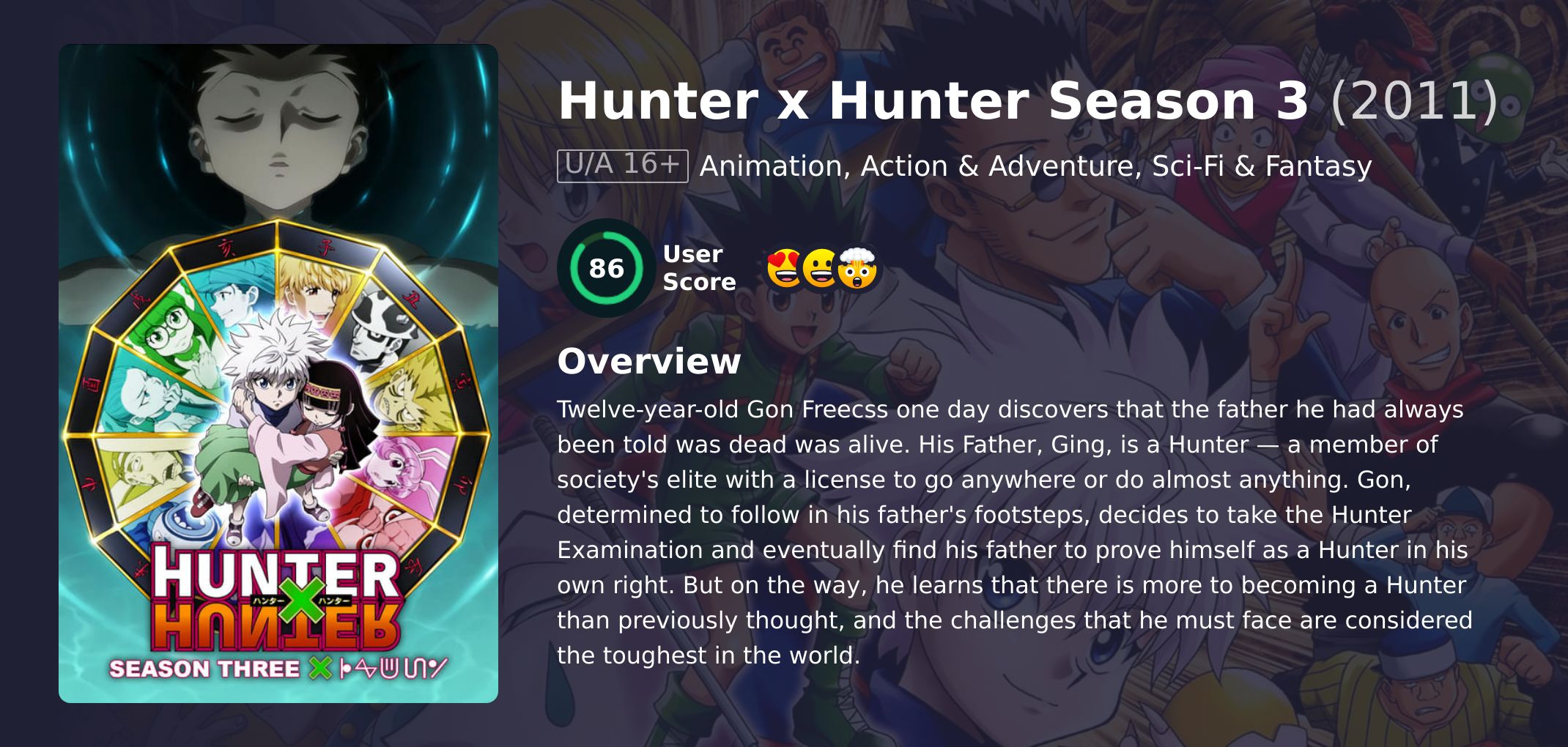 Hunter x Hunter Season 3 Hindi Dubbed