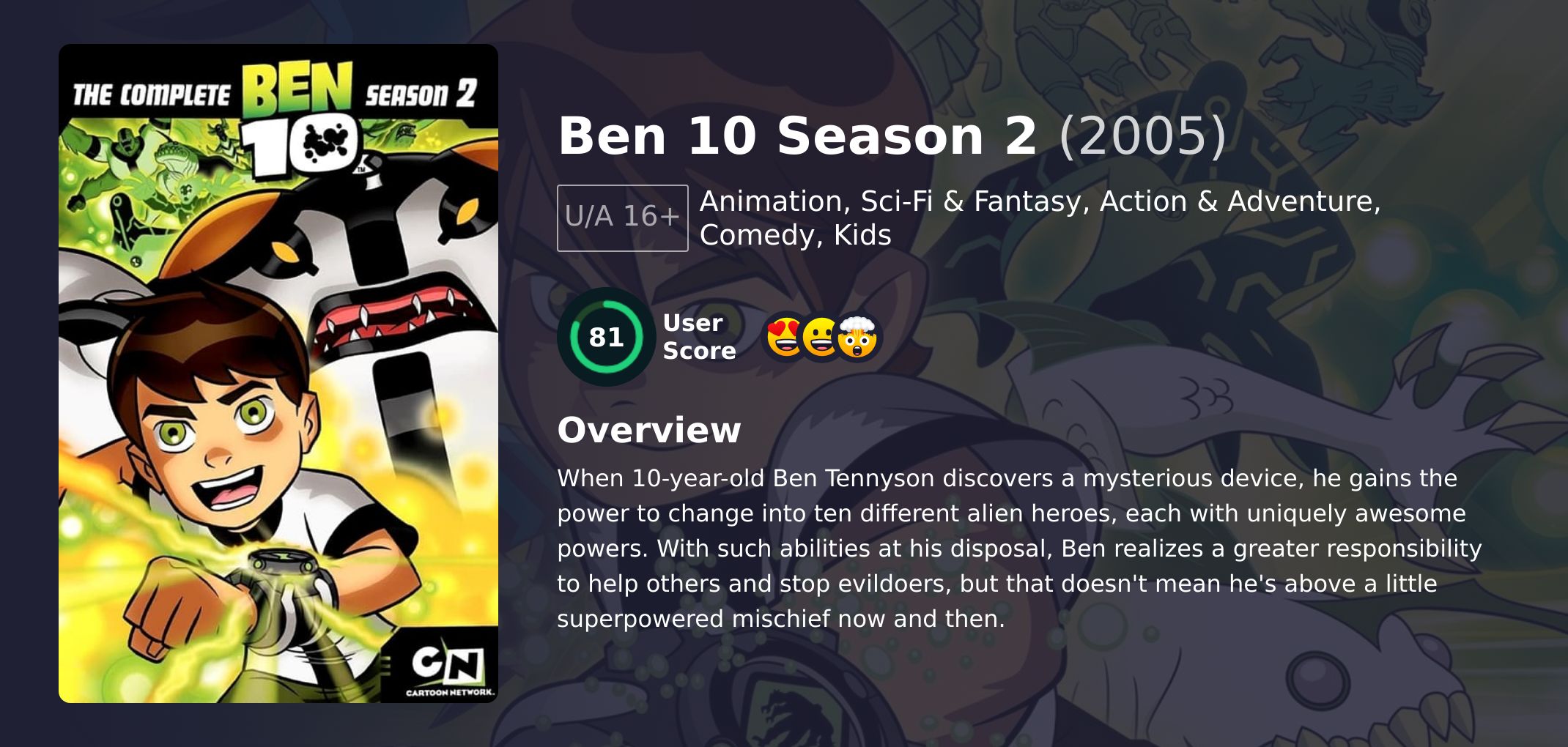 Ben 10 Season 2 Hindi Dubbed