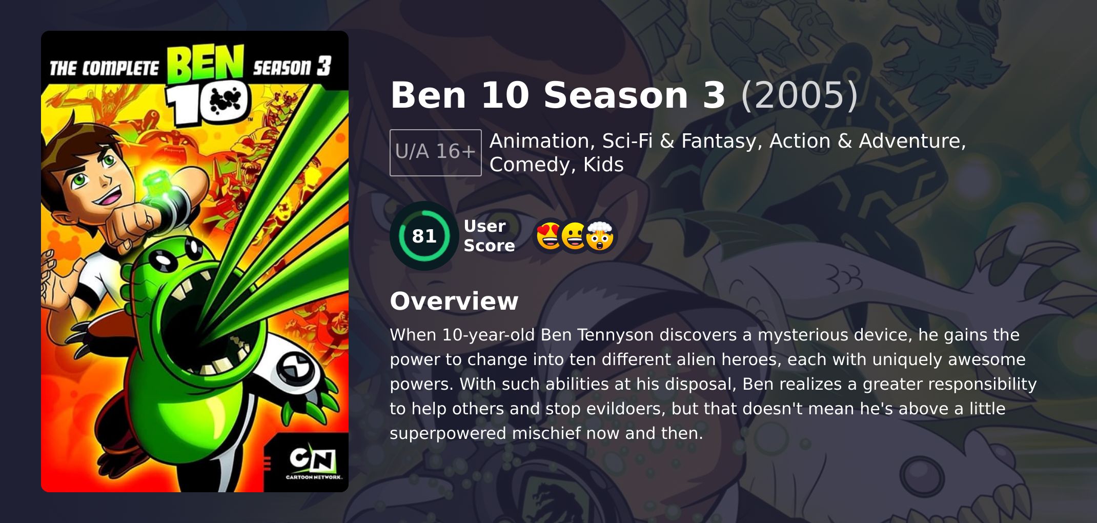 Ben 10 Season 3 Hindi Dubbed