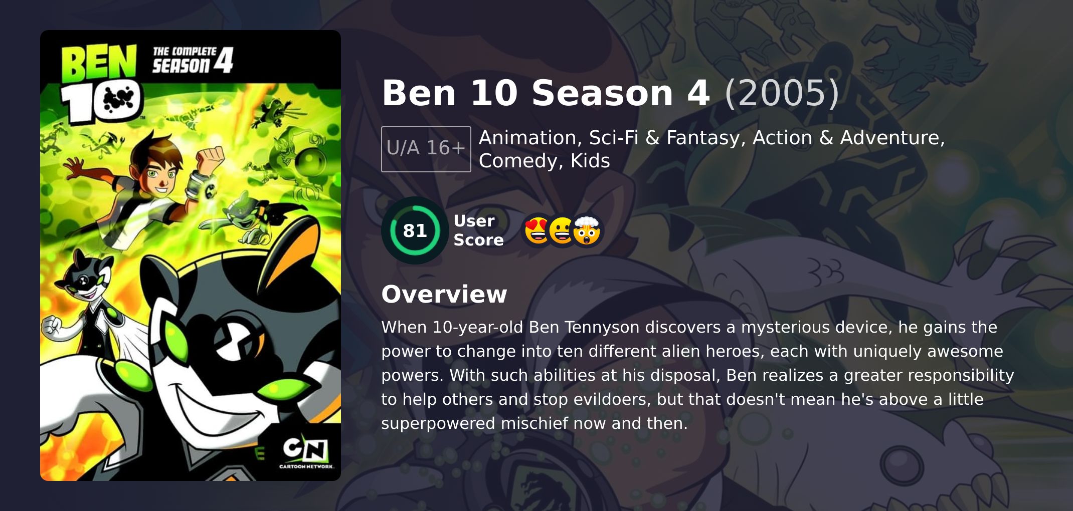 Ben 10 Season 4 Hindi Dubbed