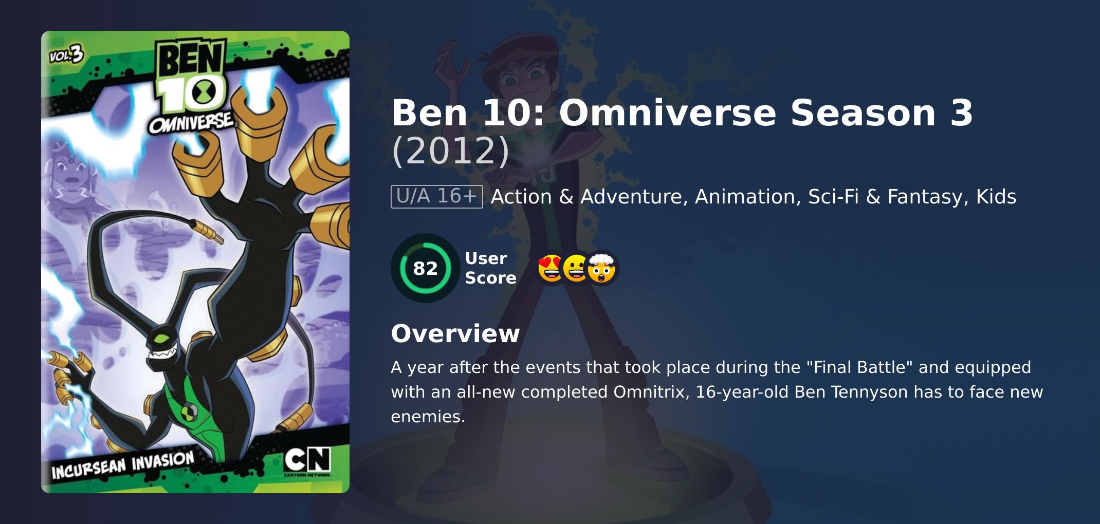 Ben 10: Omniverse Season 3 Hindi Dubbed