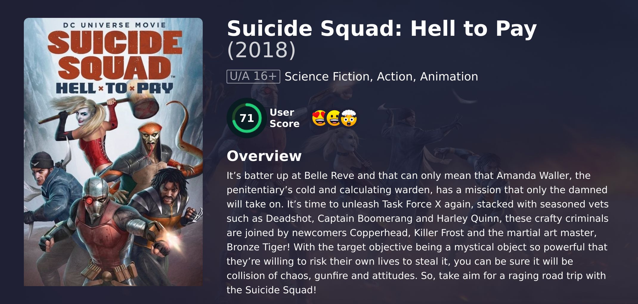 Suicide Squad: Hell to Pay Movie English Dubbed