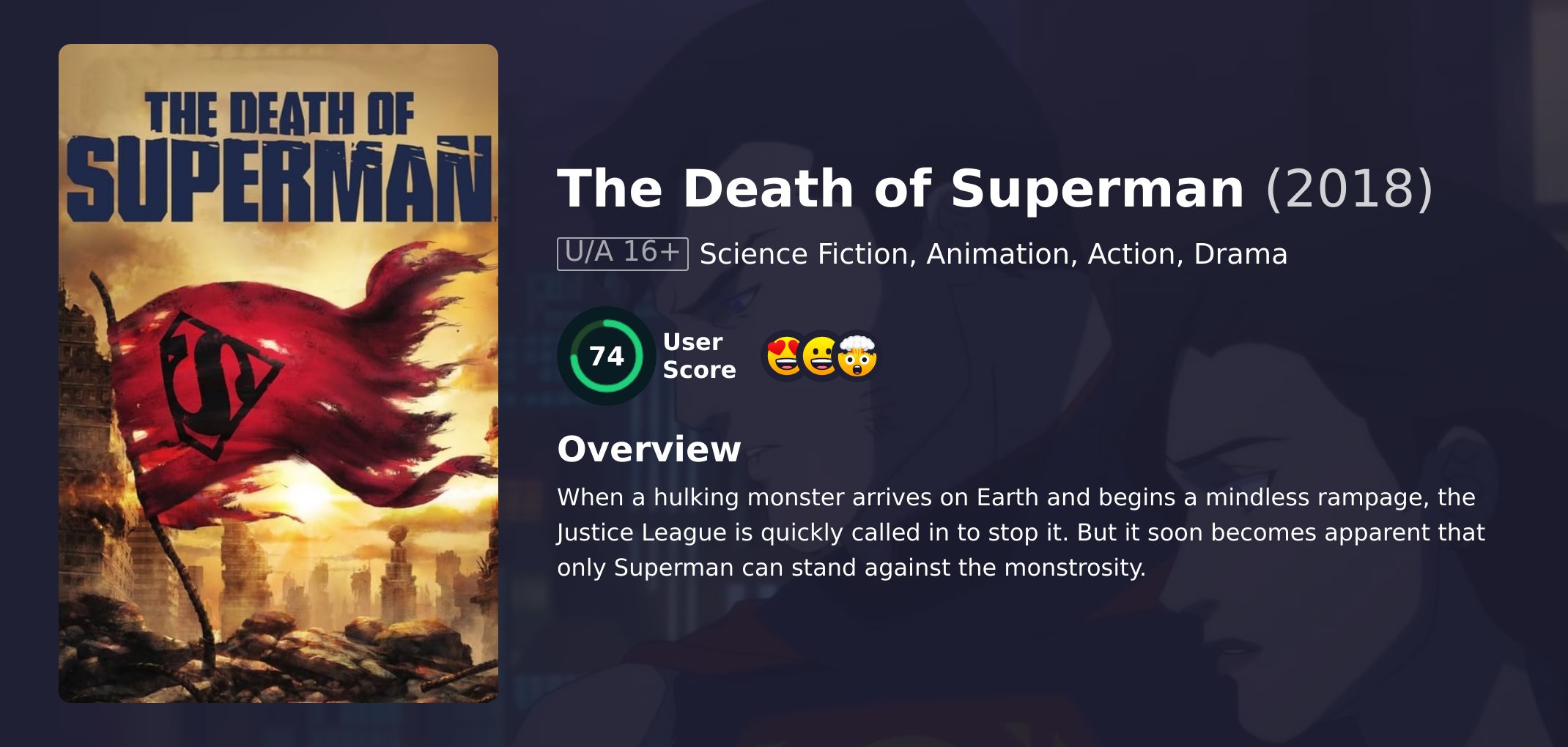 The Death of Superman Movie English Dubbed