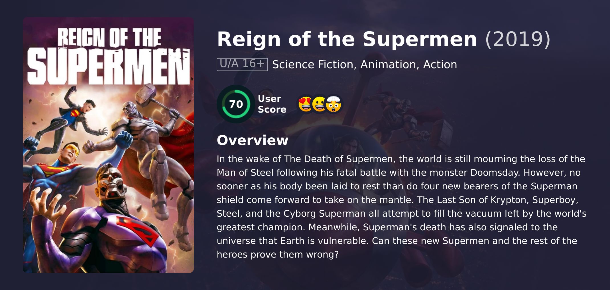 Reign of the Supermen Movie English Dubbed