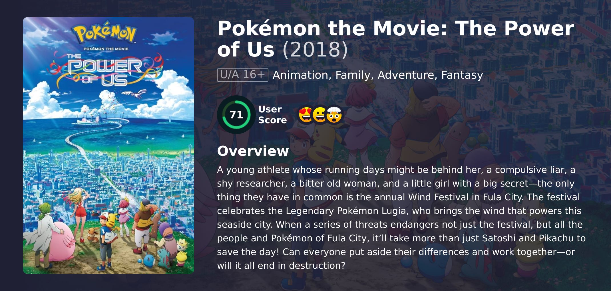 Pokémon the Movie: The Power of Us Movie English Dubbed