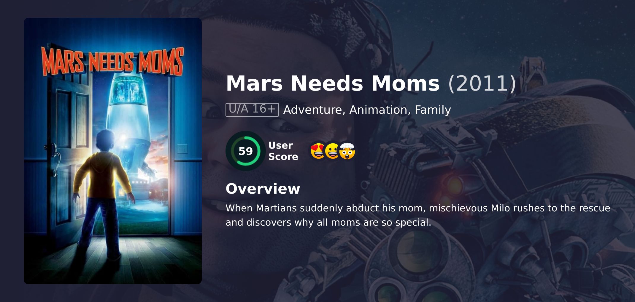 Mars Needs Moms Movie Hindi Dubbed