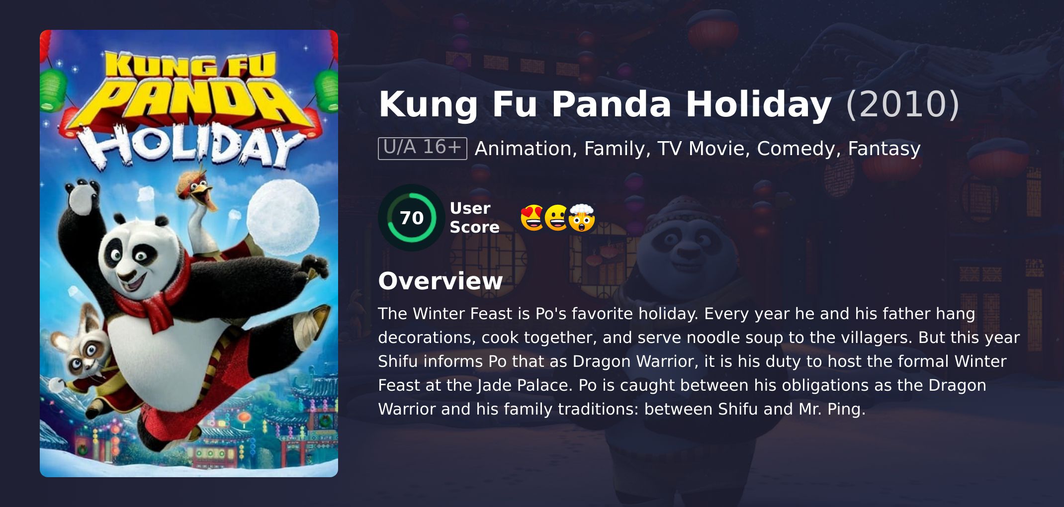 Kung Fu Panda Holiday Movie Hindi Dubbed