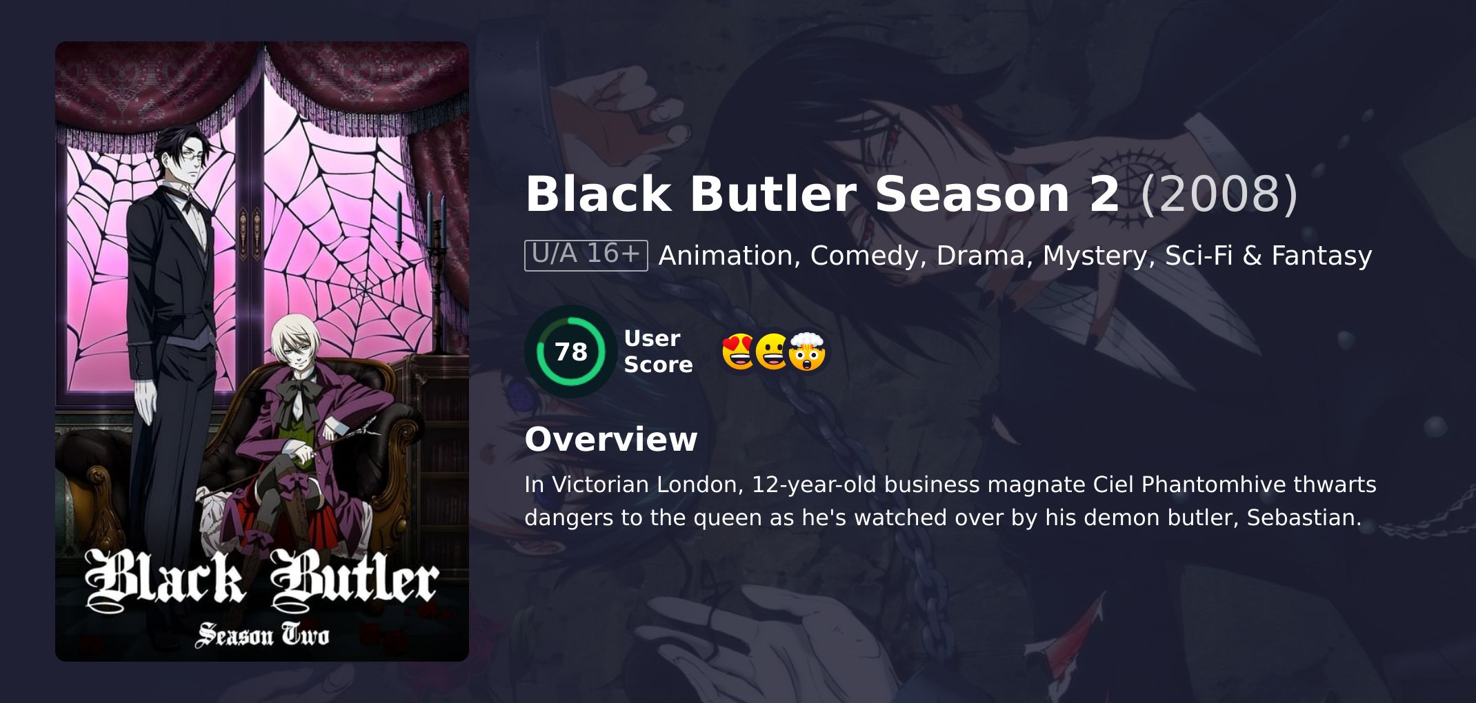 Black Butler Season 2 Hindi Dubbed