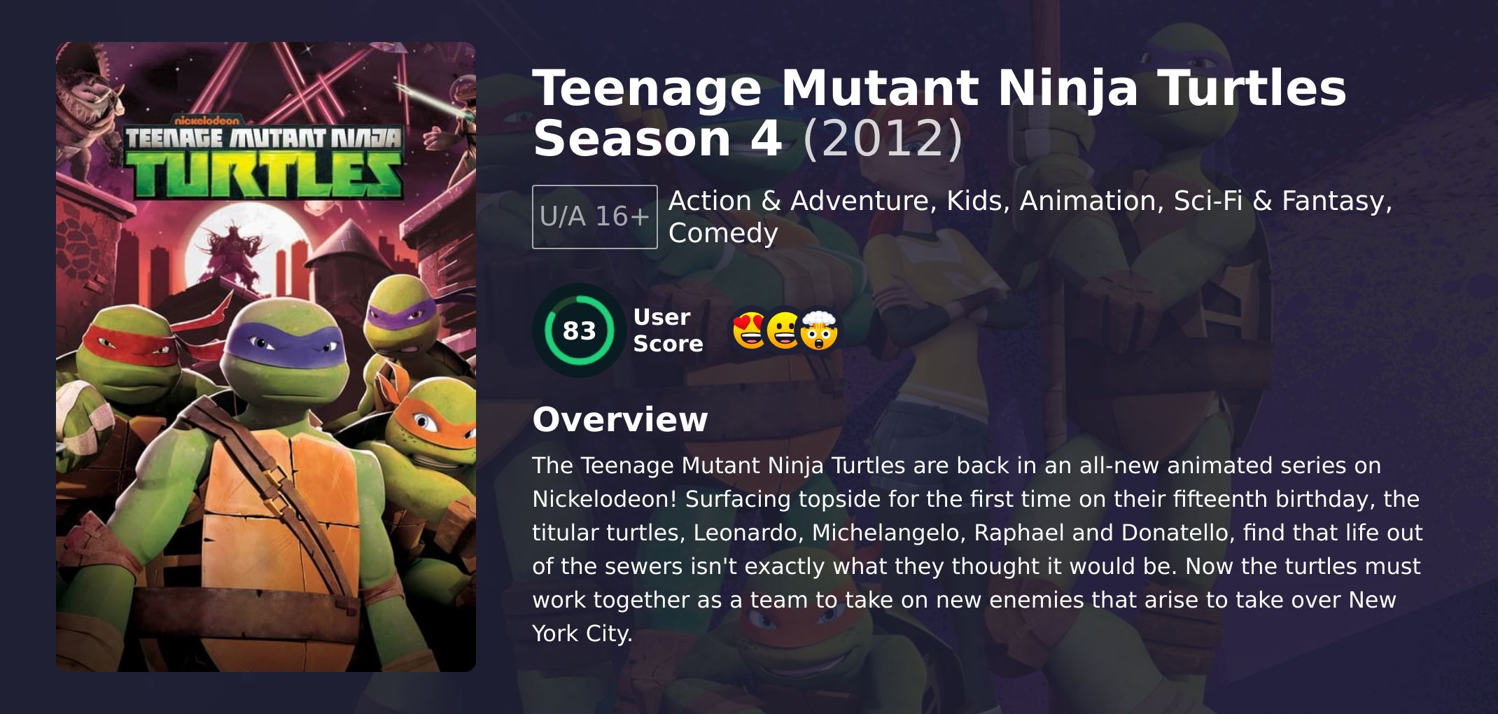 Teenage Mutant Ninja Turtles Season 4 Hindi Dubbed