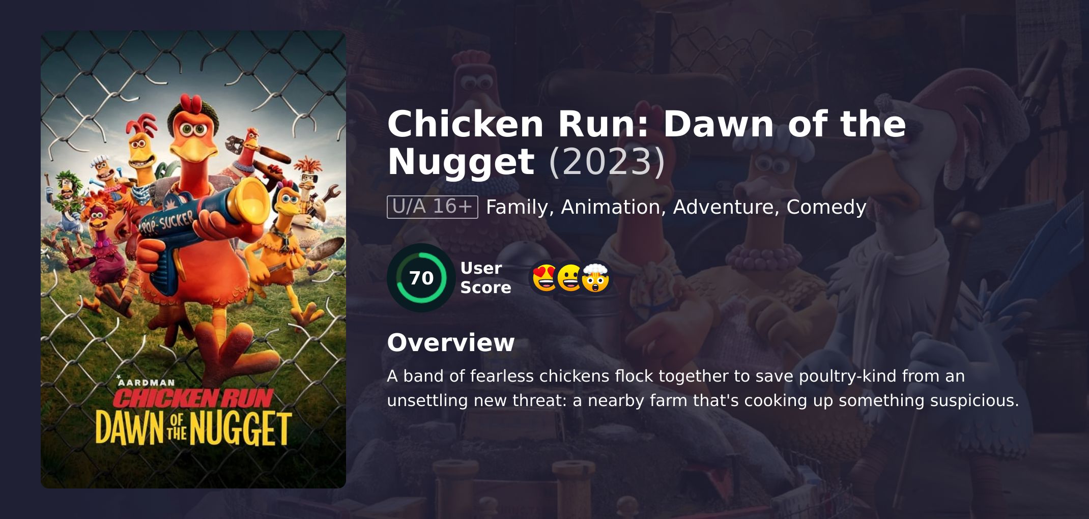 Chicken Run: Dawn of the Nugget Movie Hindi Dubbed