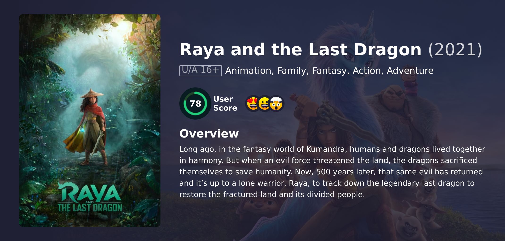 Raya and the Last Dragon Movie Hindi Dubbed