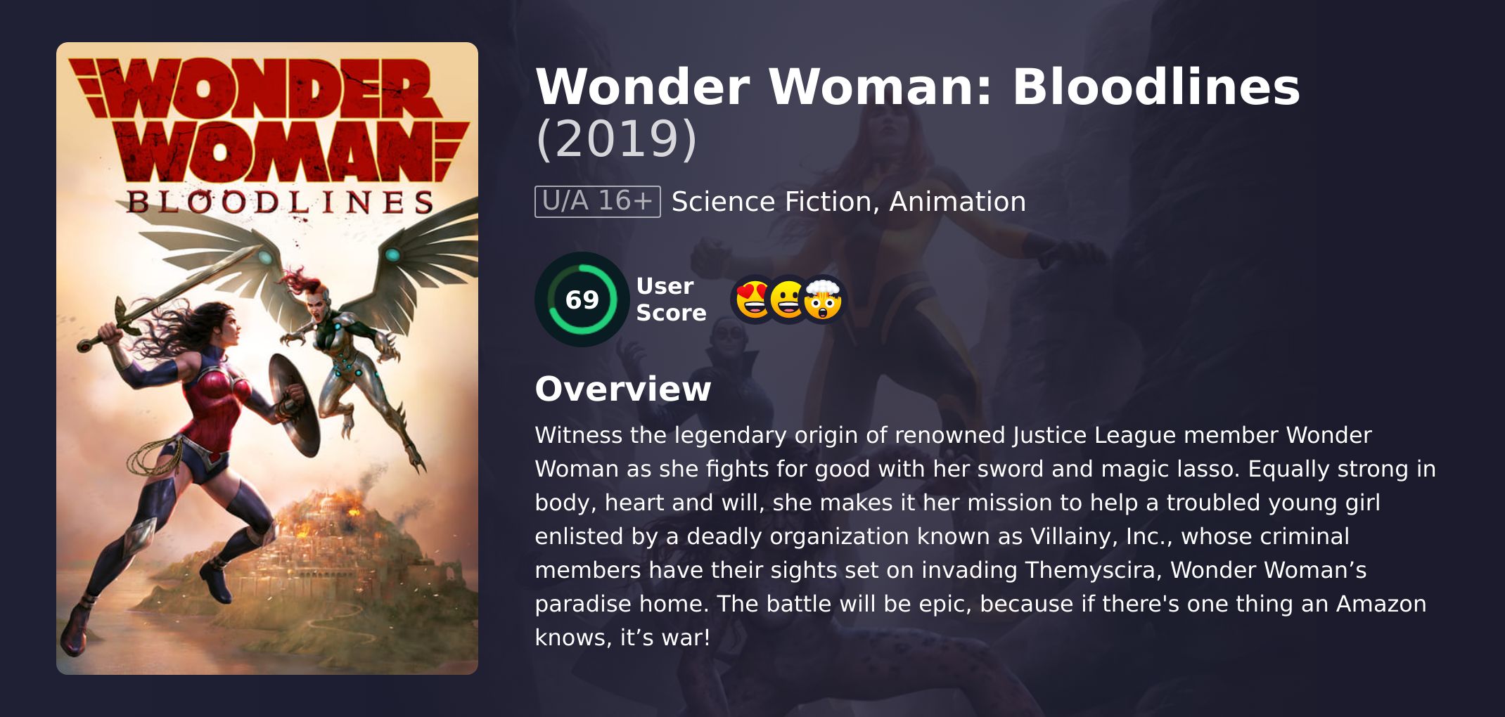 Wonder Woman: Bloodlines Movie English Dubbed