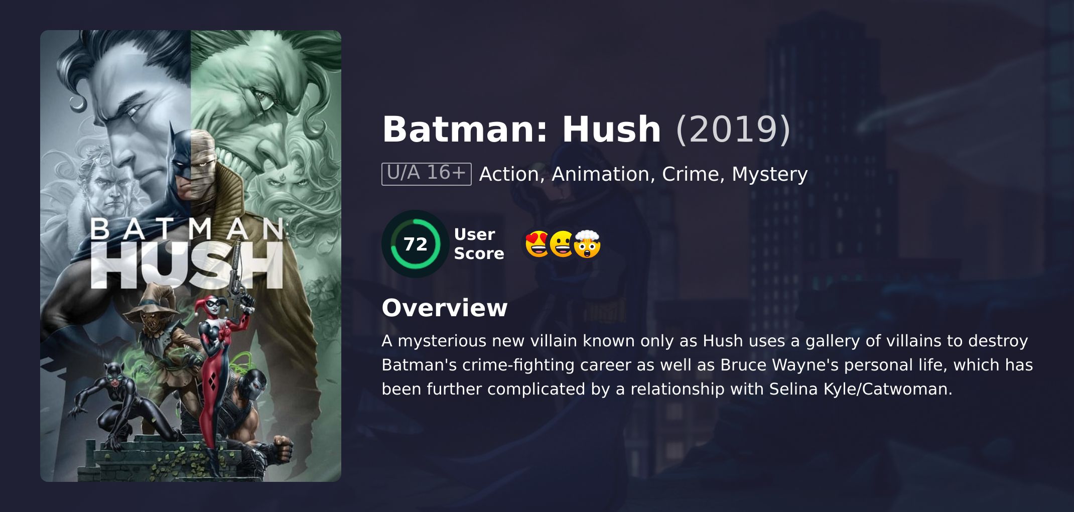 Batman: Hush Movie English Dubbed