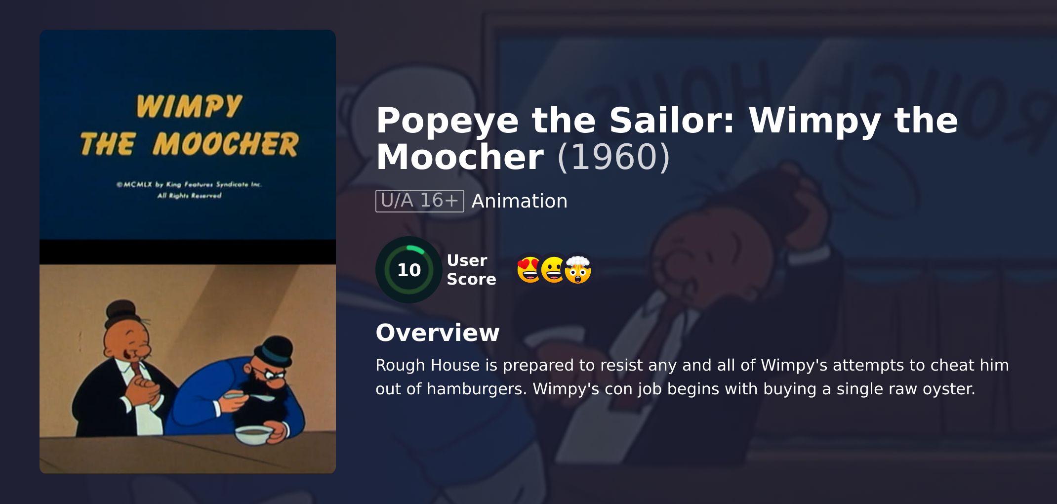 Popeye the Sailor:  Wimpy the Moocher Movie English Dubbed