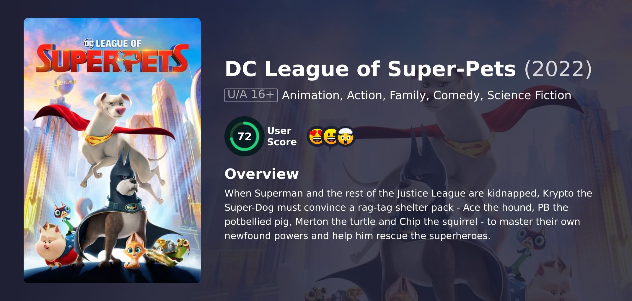 DC League of Super-Pets Movie Hindi Dubbed