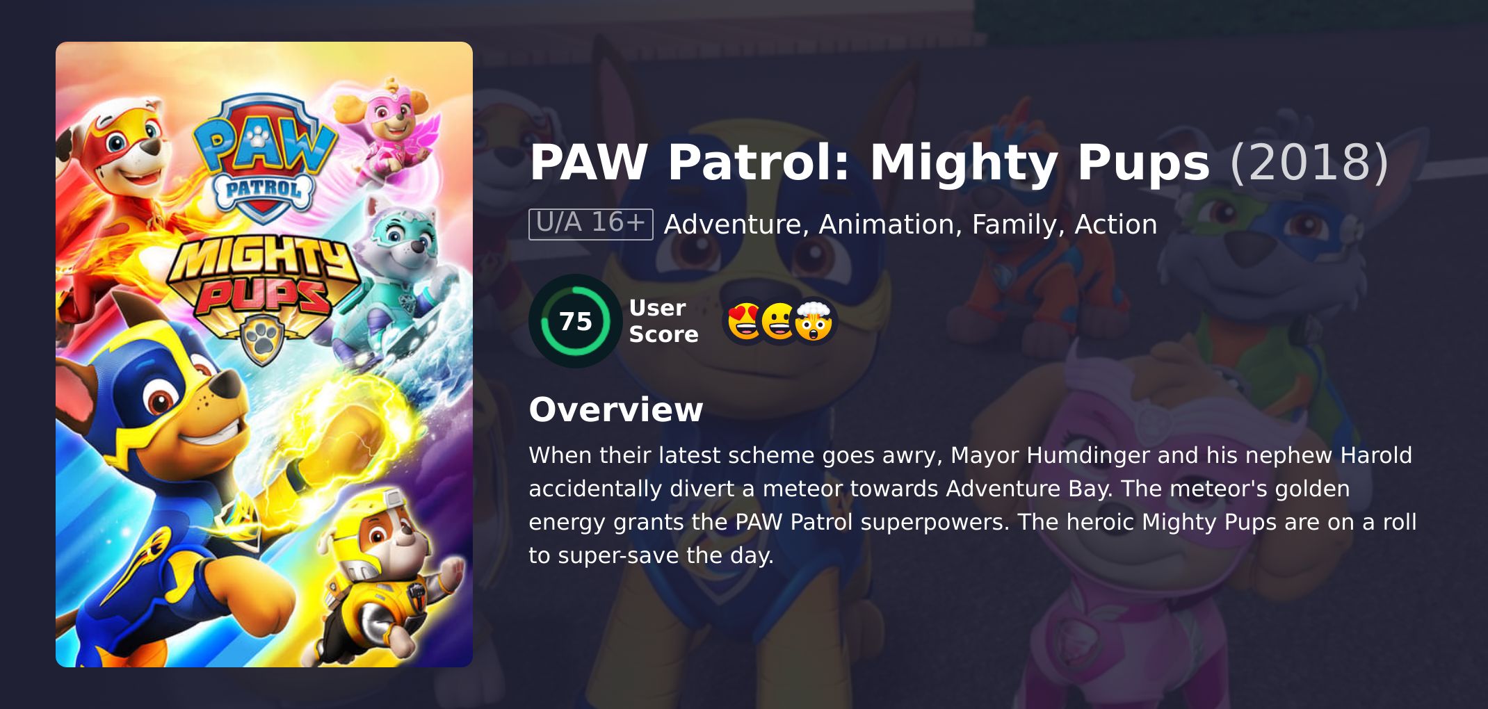 PAW Patrol: Mighty Pups Movie Hindi Dubbed