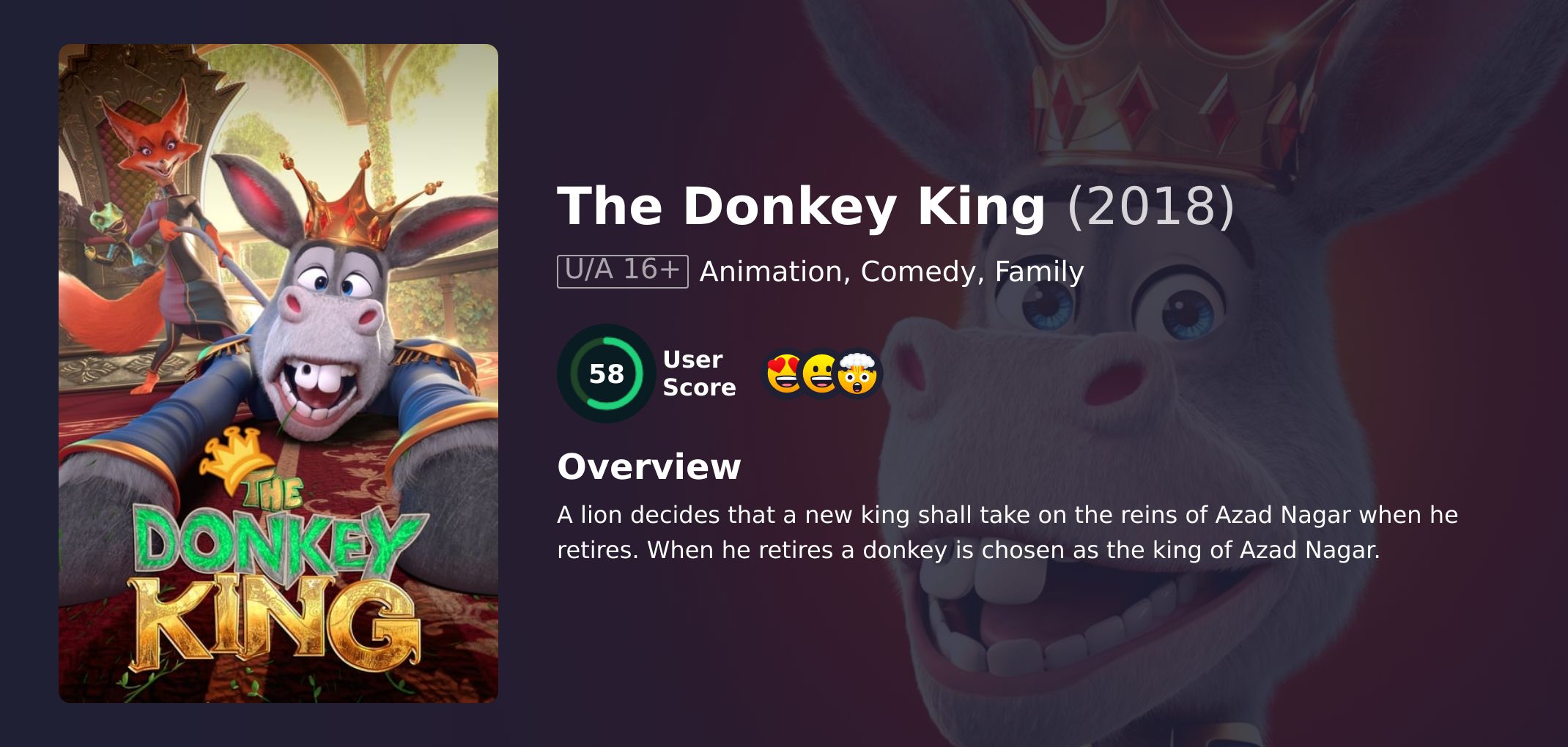 The Donkey King Movie Hindi Dubbed