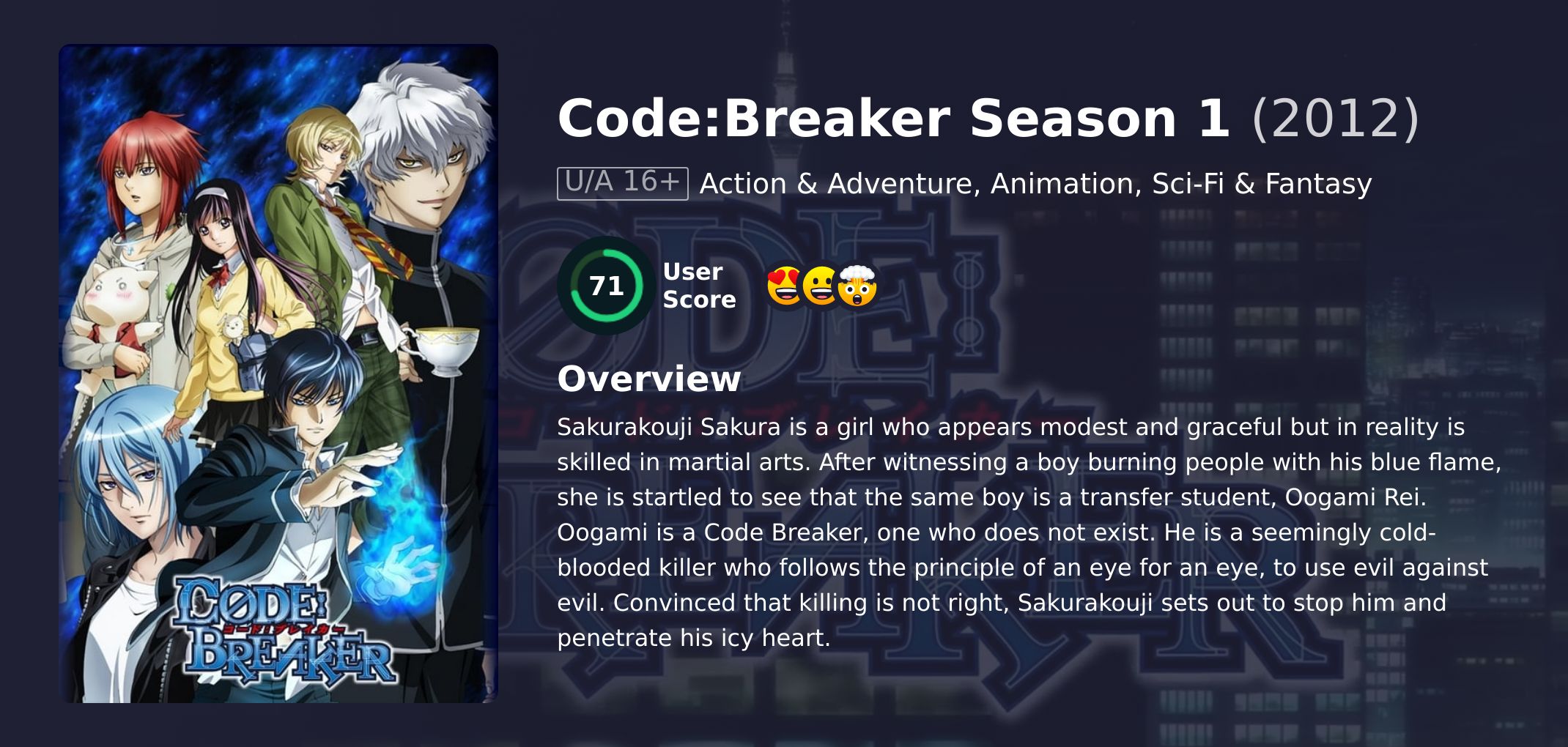 Code:Breaker Season 1 Japanese Dubbed