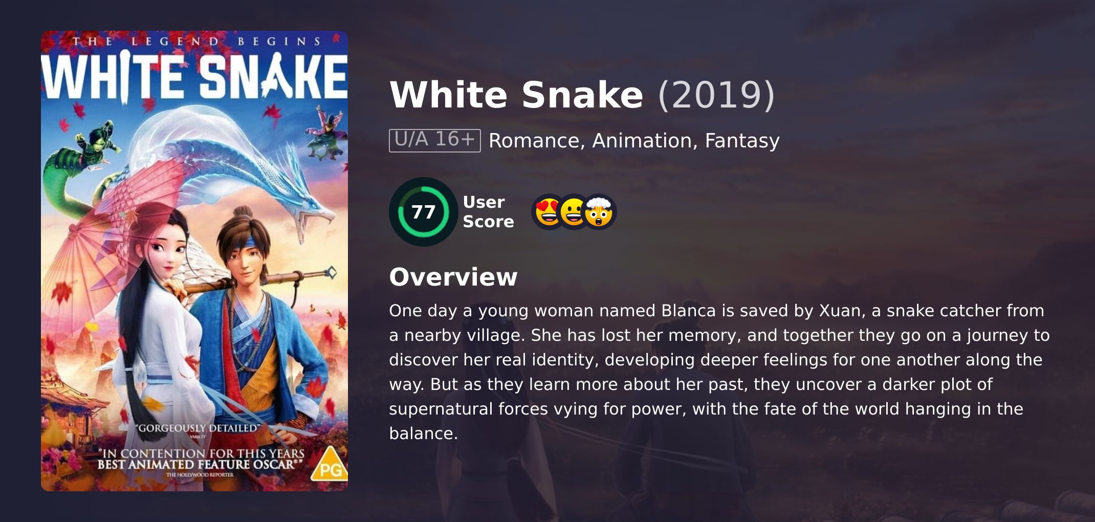 White Snake Movie Hindi Dubbed