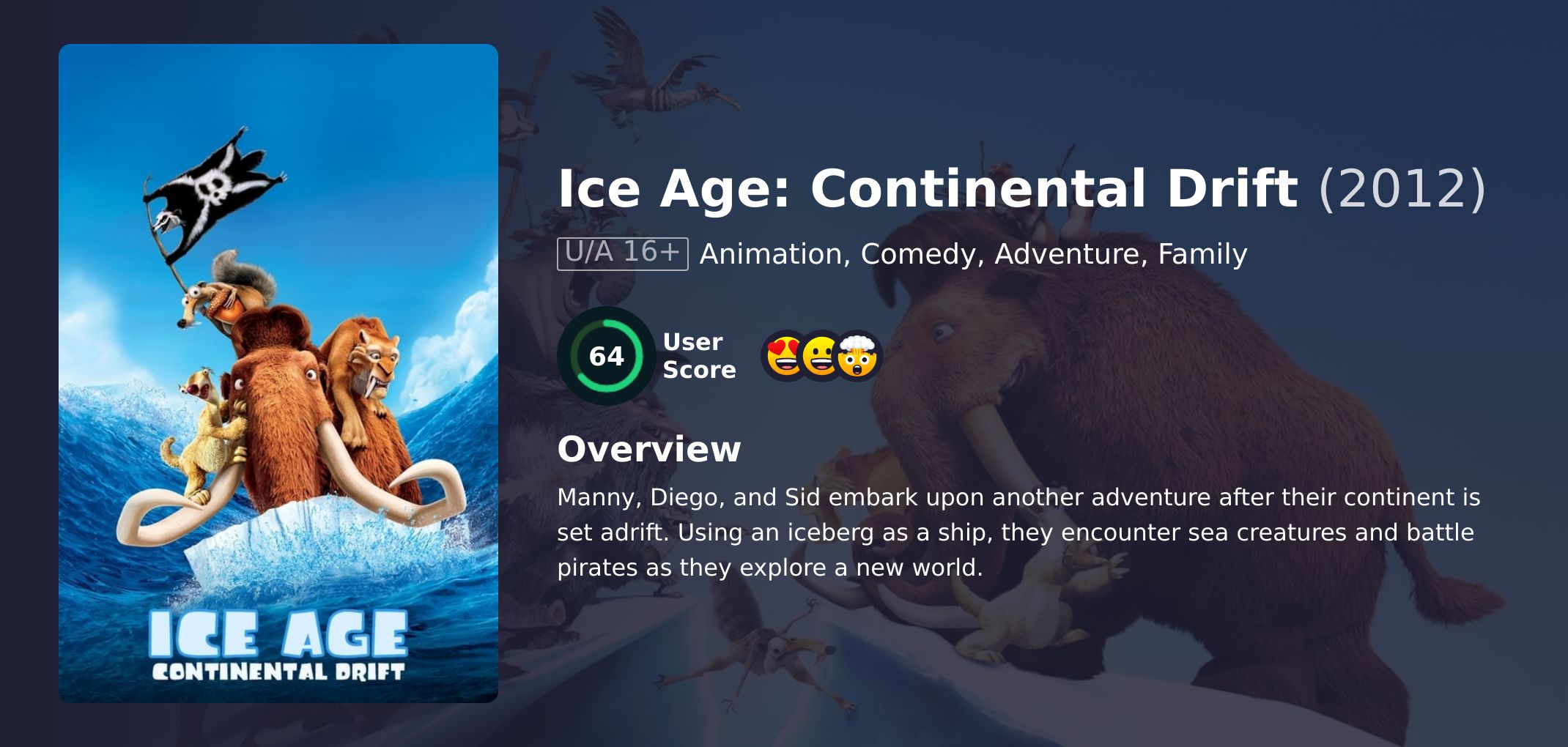 Ice Age: Continental Drift Movie Hindi Dubbed