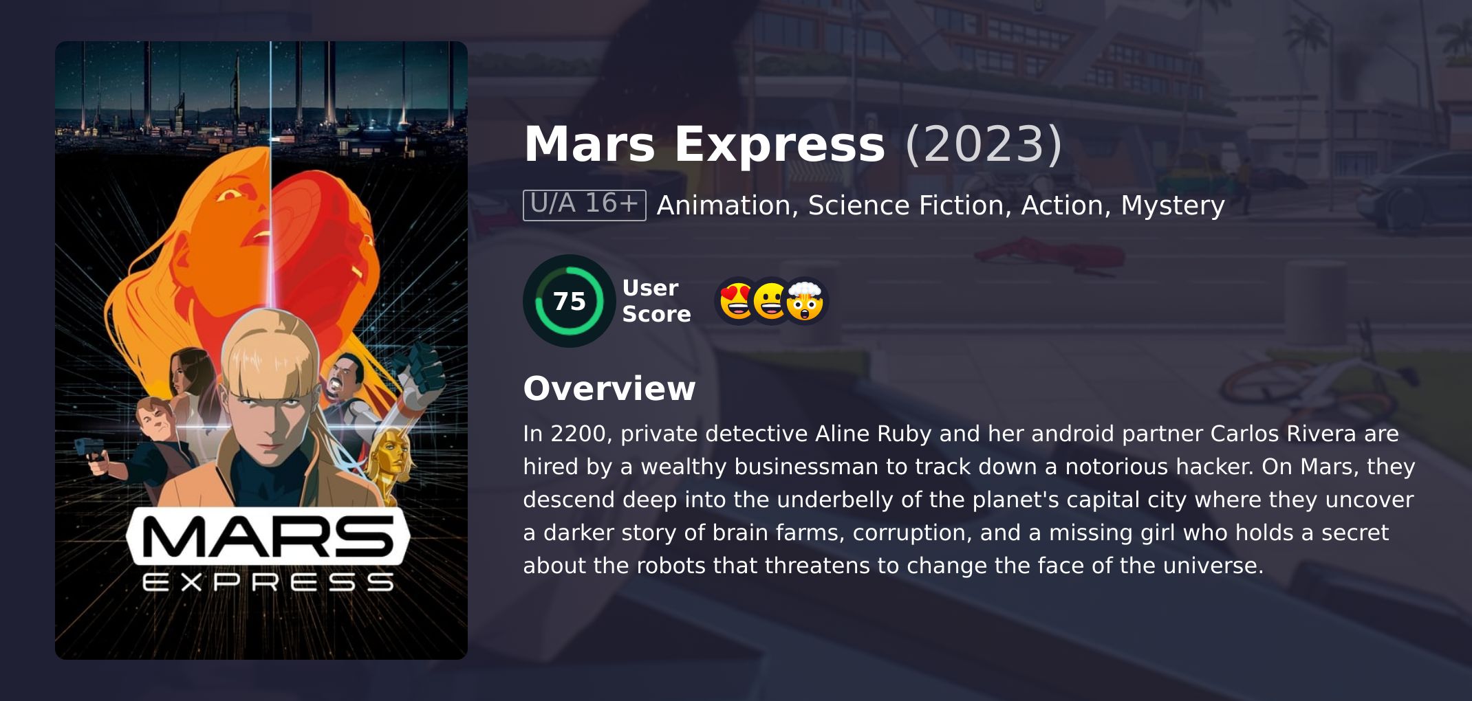 Mars Express Movie English Dubbed