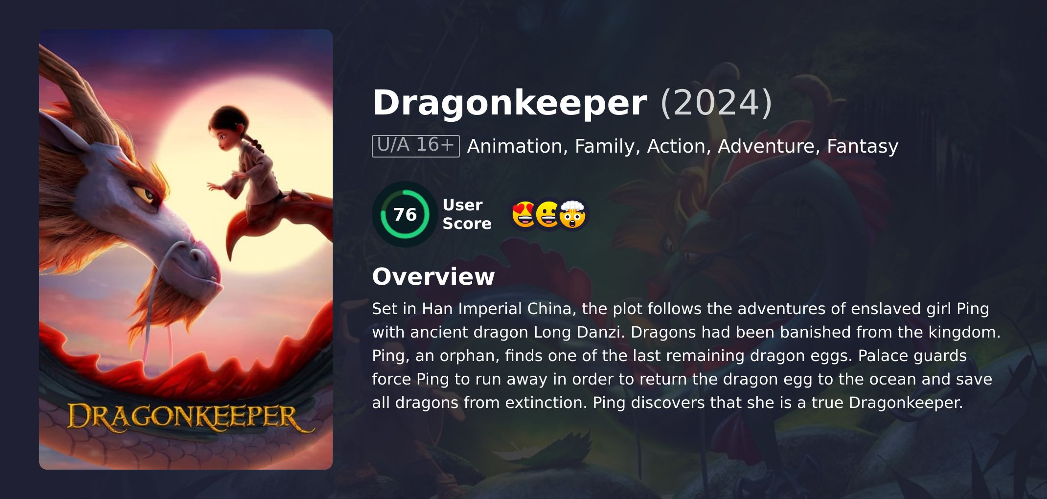 Dragonkeeper Movie English Dubbed