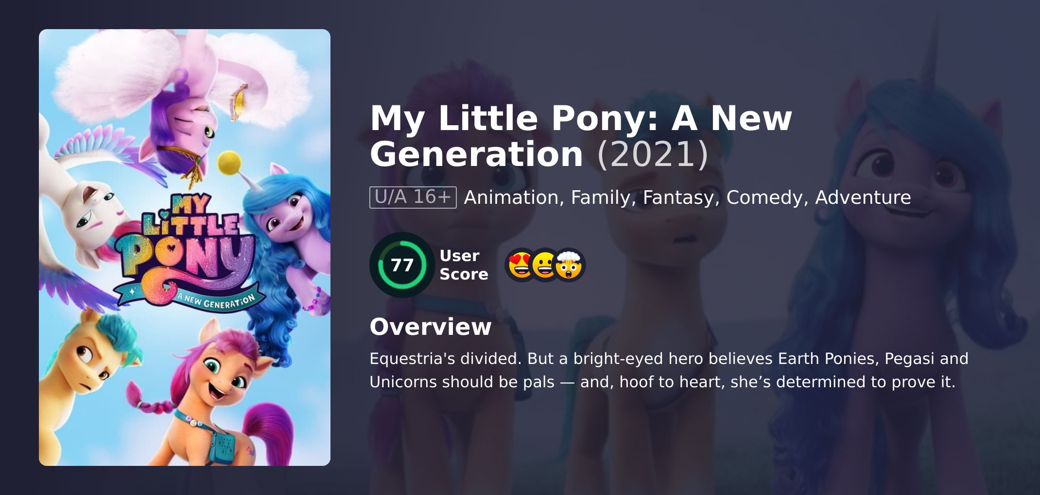 My Little Pony: A New Generation Movie English Dubbed