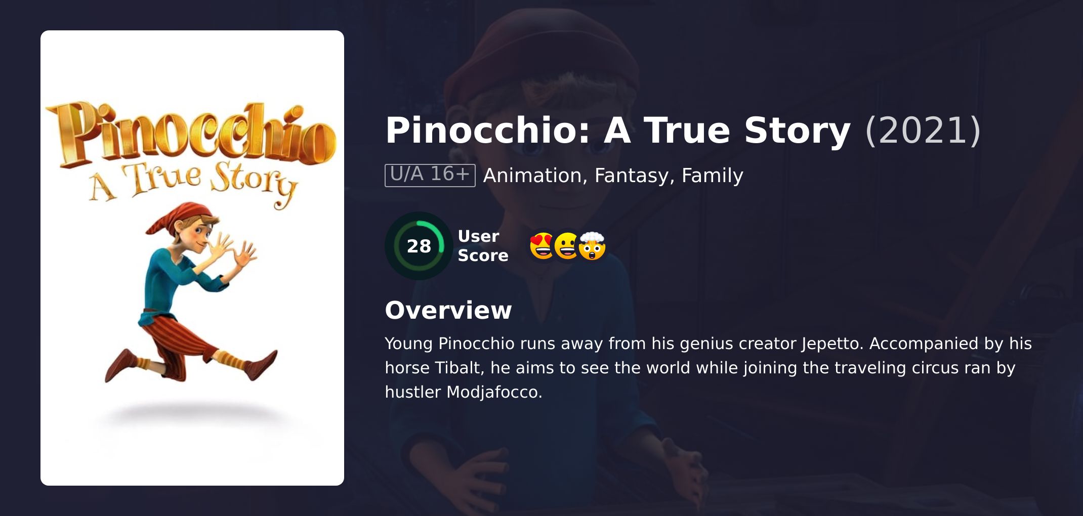 Pinocchio: A True Story Movie Hindi Dubbed