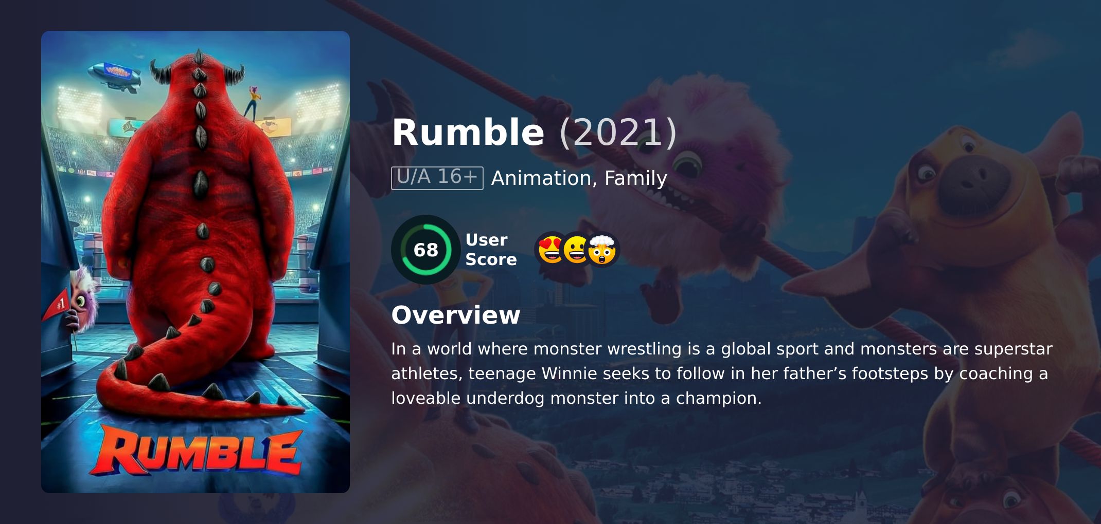 Rumble Movie Hindi Dubbed