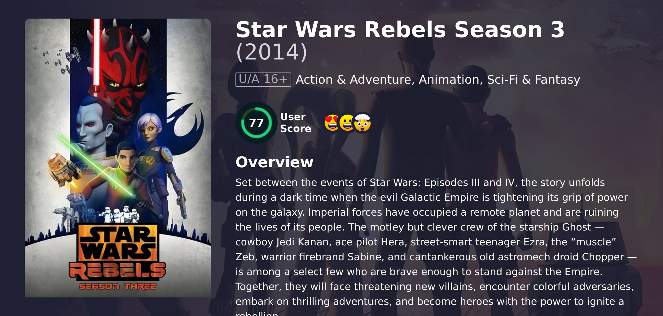 Star Wars Rebels Season 3 Hindi Dubbed