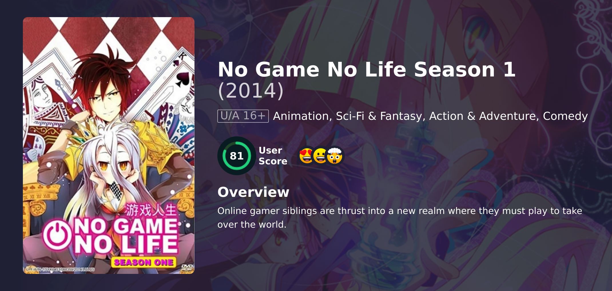 No Game No Life Season 1 Japanese Dubbed