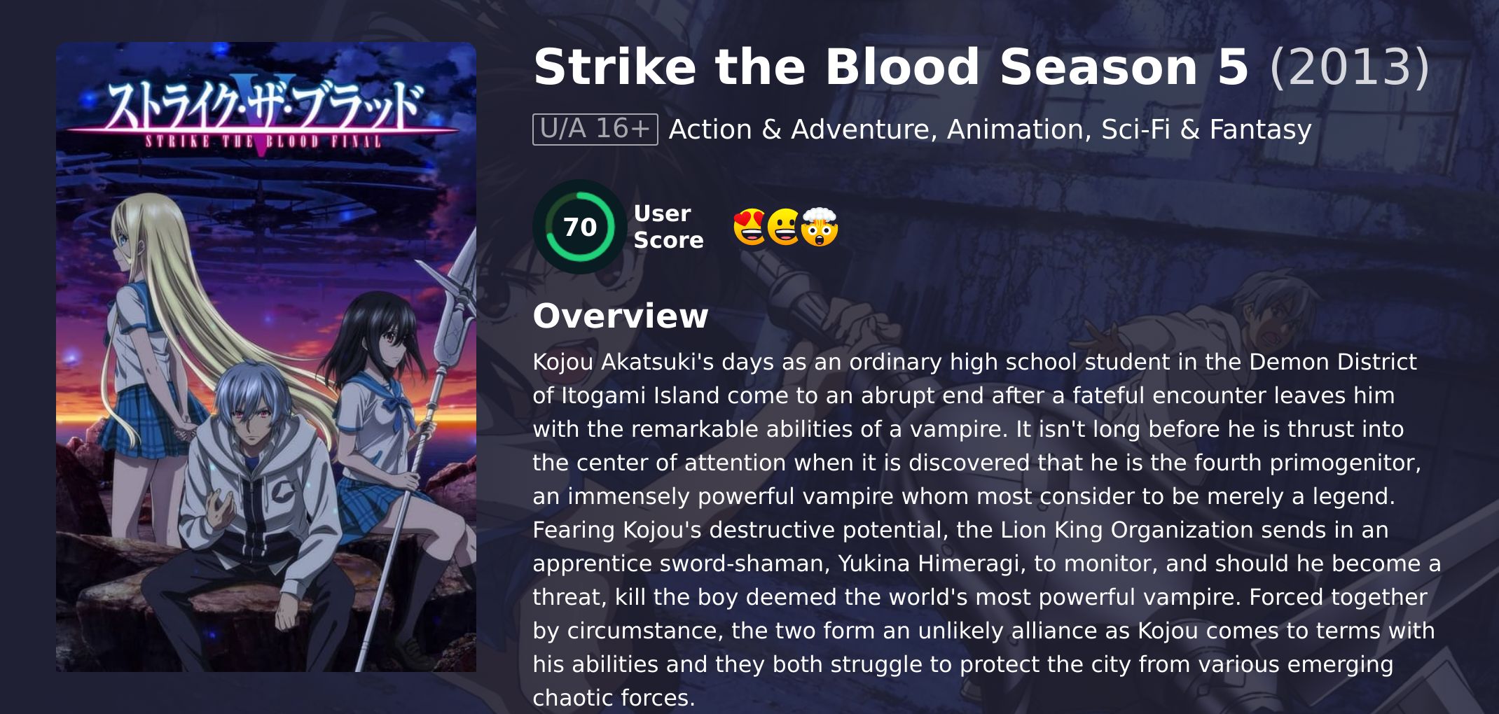 Strike the Blood Season 5 Japanese Dubbed