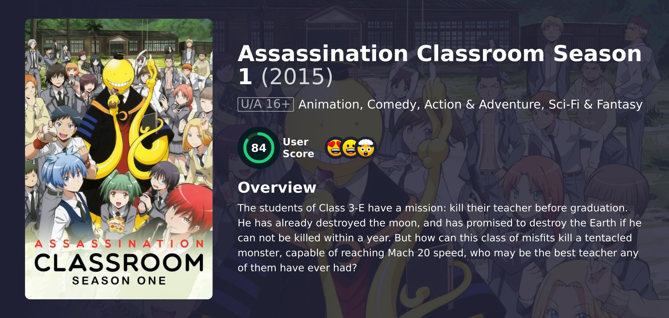 Assassination Classroom Season 1 Hindi Dubbed