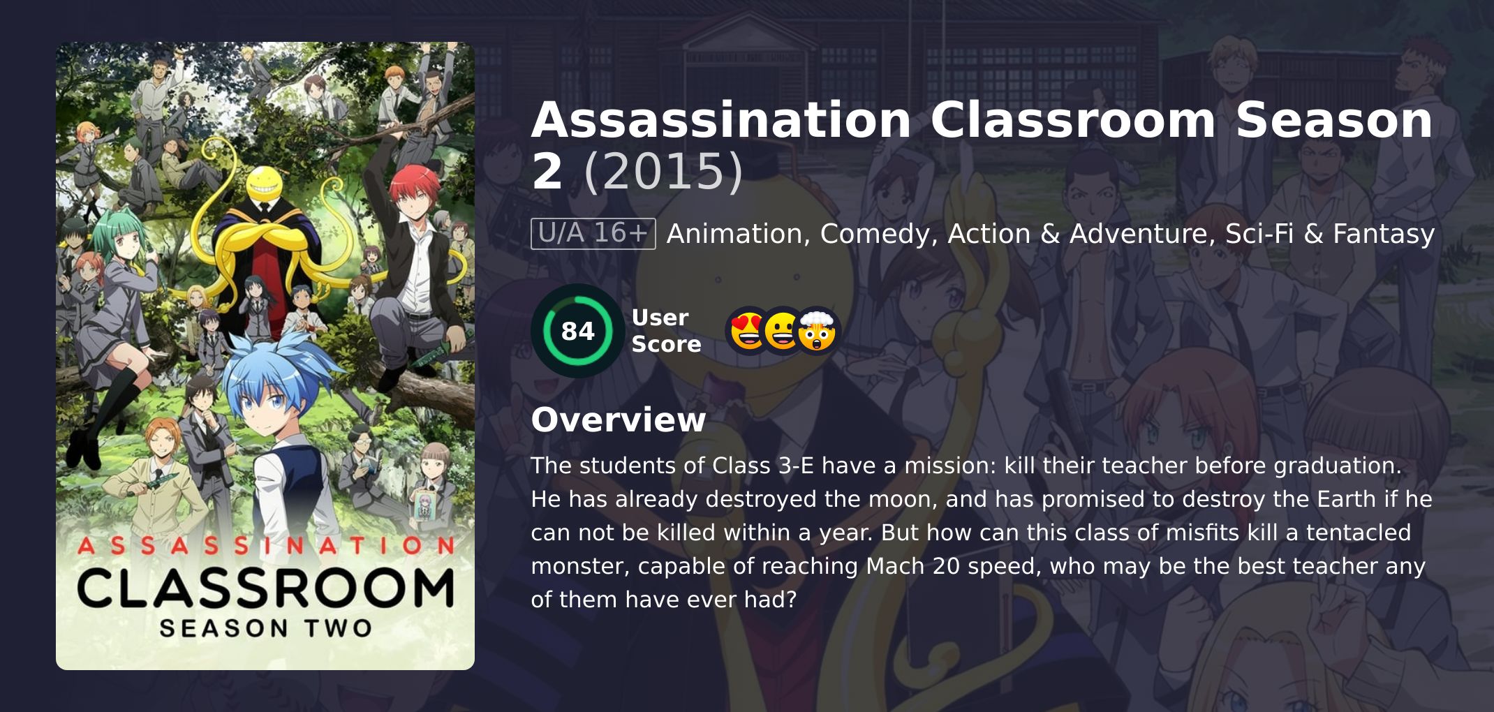 Assassination Classroom Season 2 Hindi Dubbed