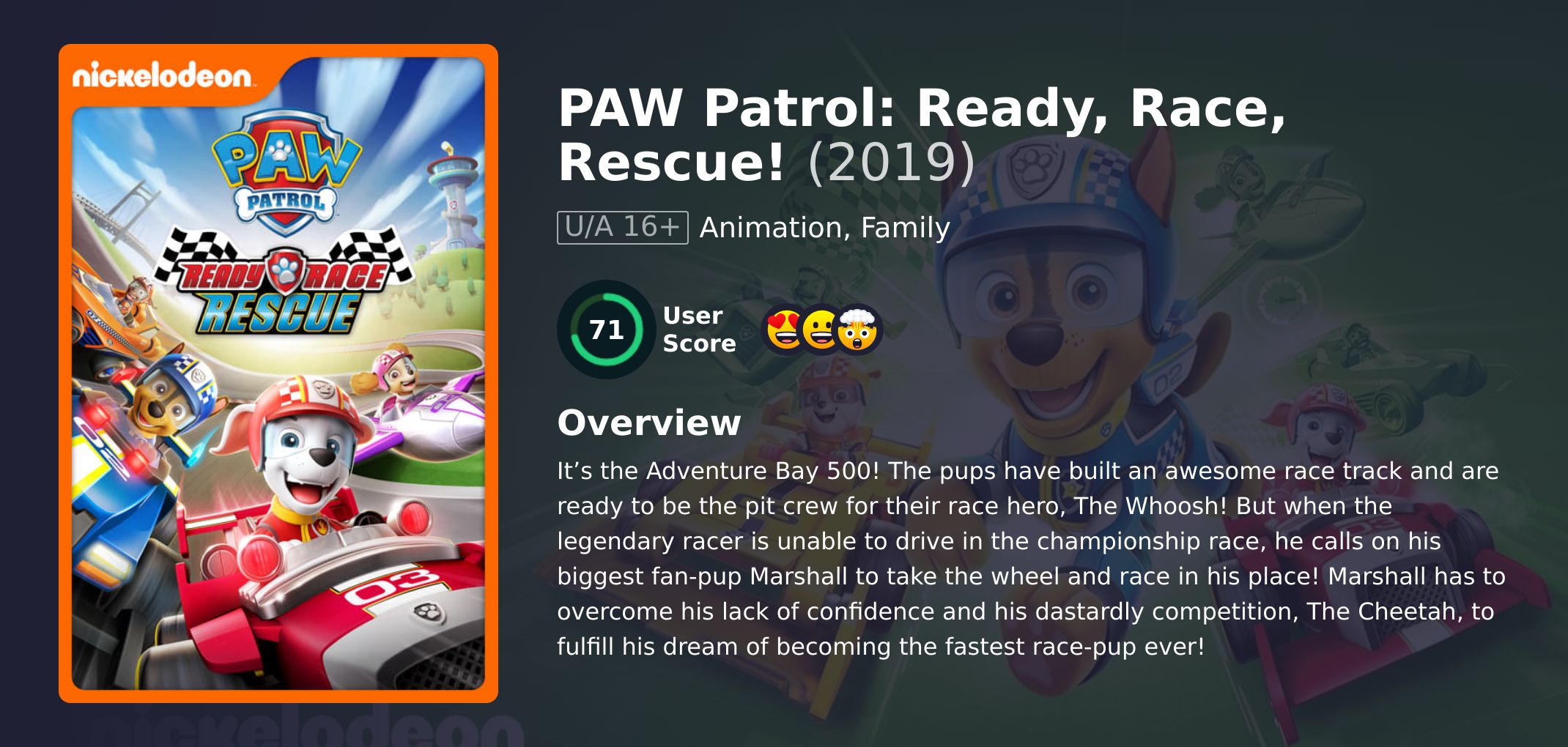 PAW Patrol: Ready, Race, Rescue! Movie Hindi Dubbed