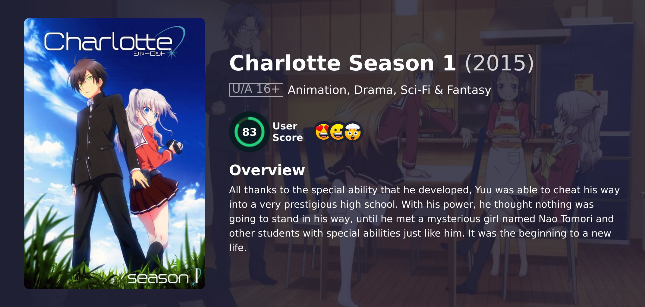 Charlotte Season 1 Japanese Dubbed