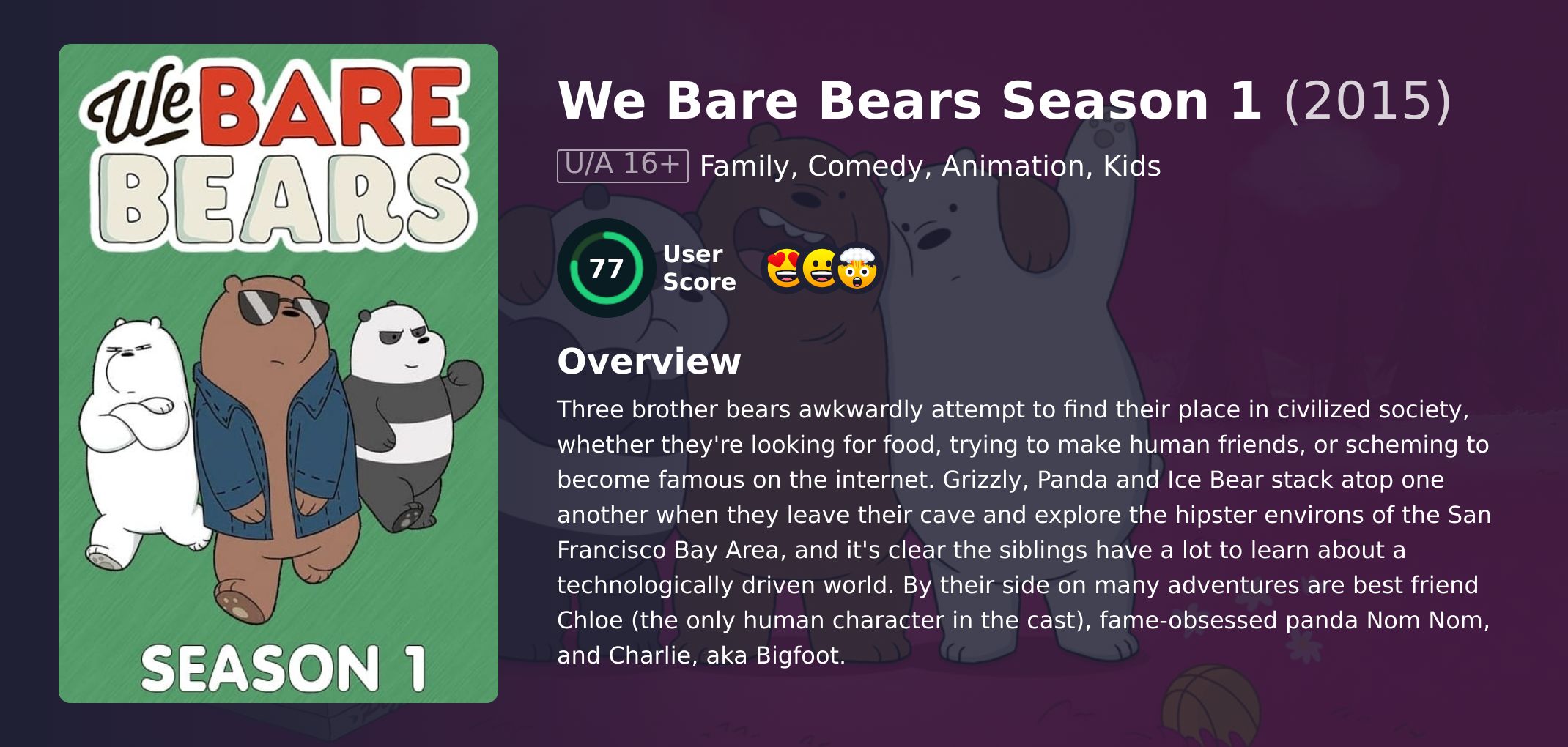 We Bare Bears Season 1 Hindi Dubbed