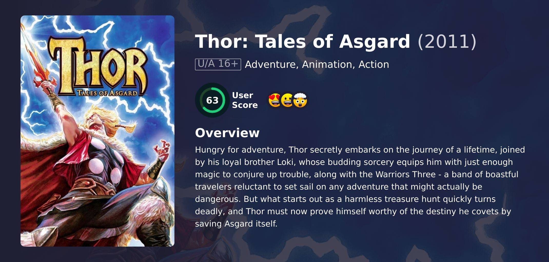 Thor: Tales of Asgard Movie Hindi Dubbed