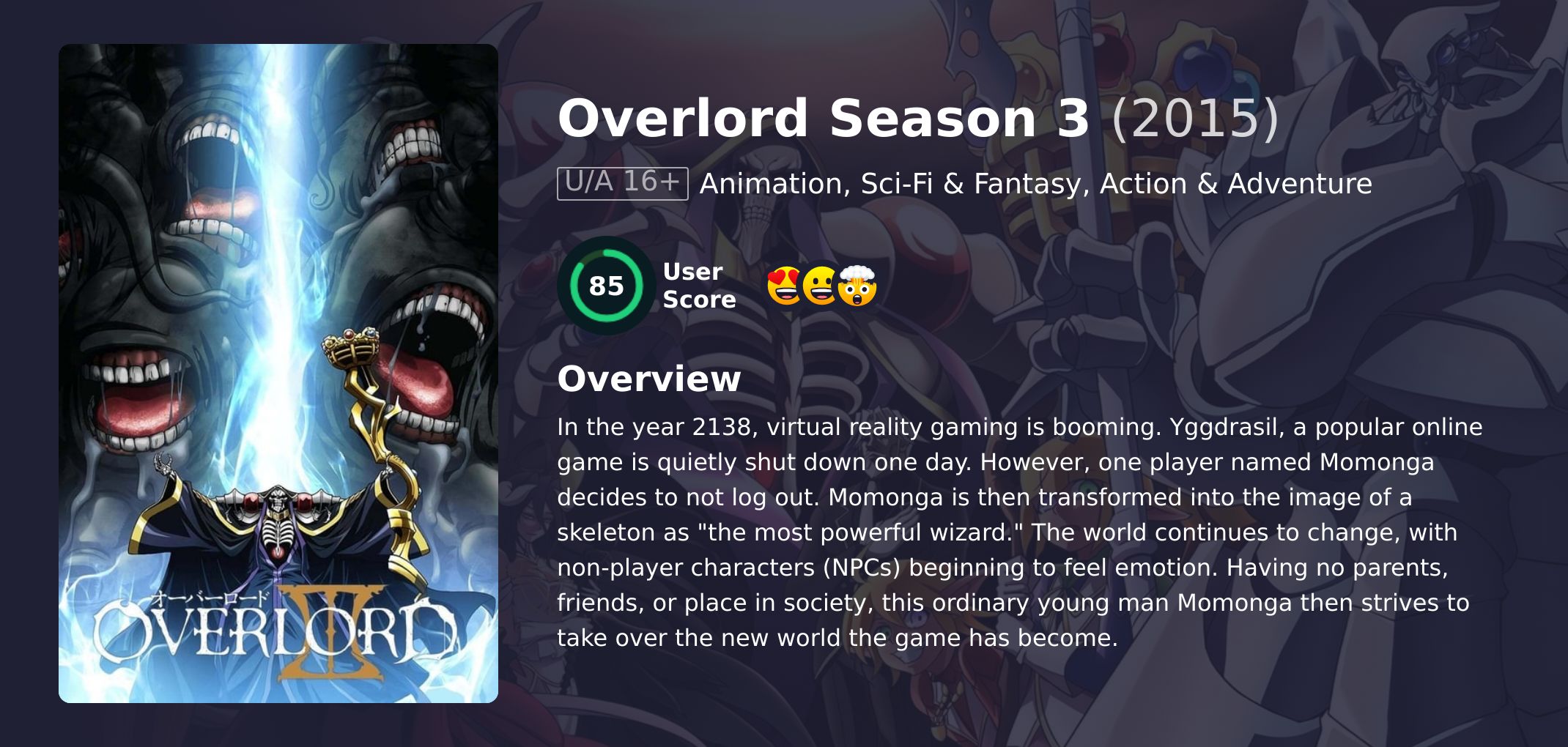 Overlord Season 3 Japanese Dubbed