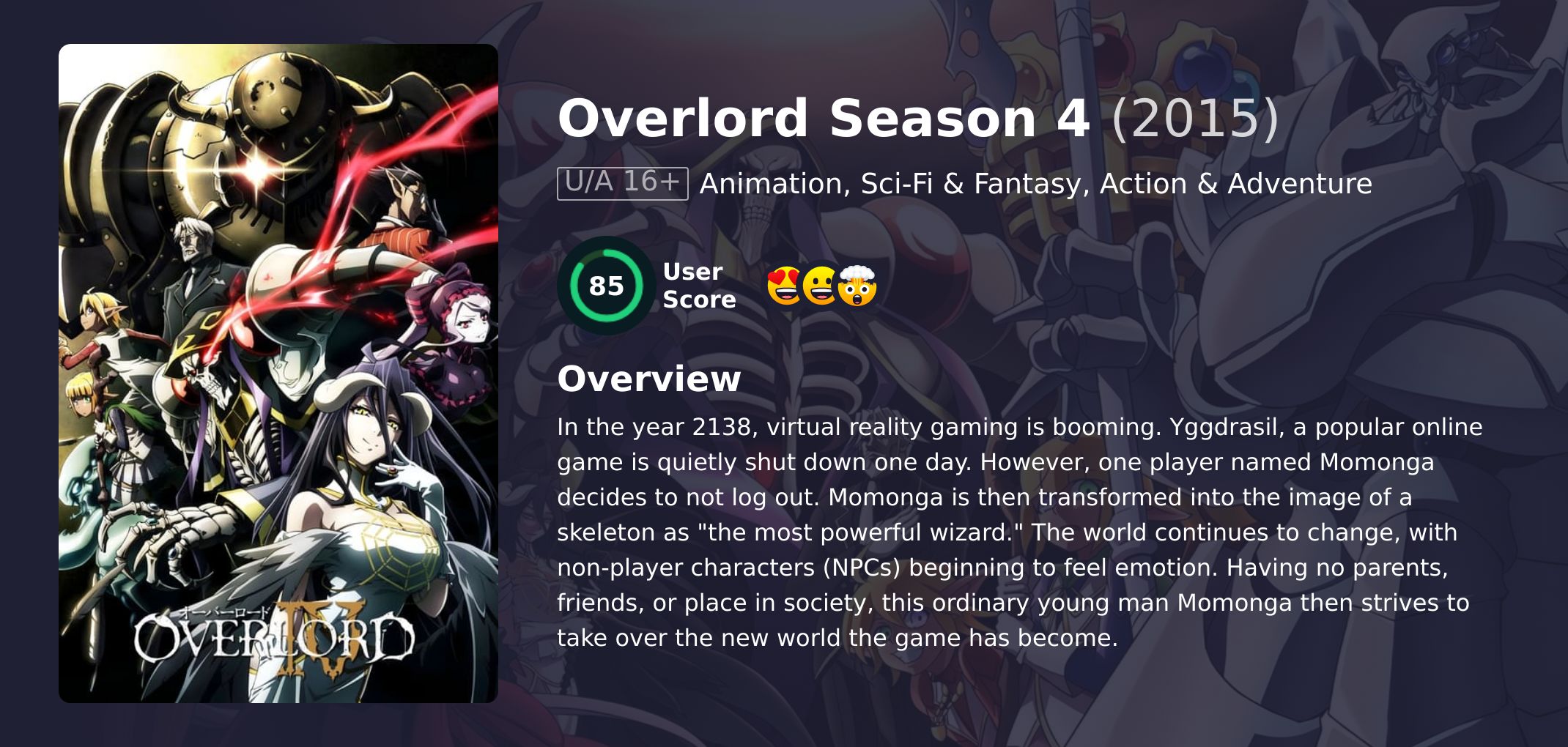 Overlord Season 4 Japanese Dubbed