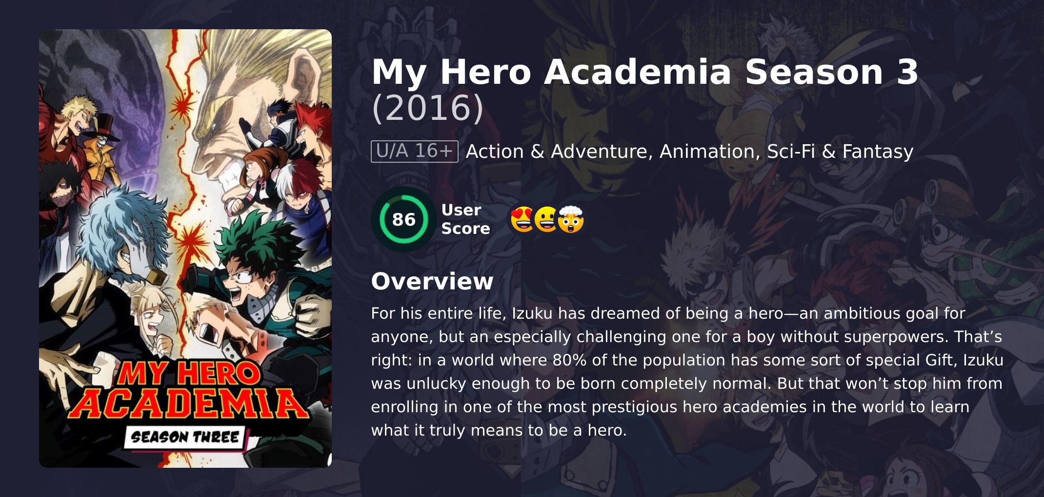 My Hero Academia Season 3 Japanese Dubbed